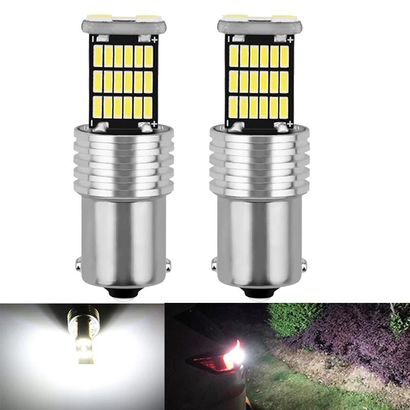 LED  ȯ , ĵ 4014-45SMD, 12V, 24V, 7000K,  ڵ  극ũ   , P21/5W, 1156 BA15S 1157 BAY15D, 2 